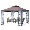 10'x10' Garden Gazebo Patio Canopy Portable Party Event Backyard w/ Mosquito Netting