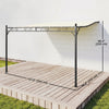 11.5' x 8.2' Outdoor Pergola, Wall Mounted Lean to Pergola with Metal Frame, UPF30+, Garden Gazebo