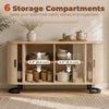 Fluted Sideboard Buffet Cabinet, 55