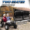 Qaba 24V 2 Seater Electric Car for Kids w/ Remote Control, 4 Wheels Spring Suspension, Soft Start, Storage, Sunshade, White