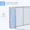 99 Sq. Ft. Dog Playpen Outdoor with Galvanized Steel Frame, for Small and Medium Dogs, 13.1' x 7.5' x 6'