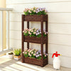 3-Tier Wooden Raised Garden Bed with Legs, 23.6