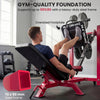 Soozier Leg Press Machine with Wheels and Calf Block, Adjustable Squat Machine for Home Gym, 1000 lbs Capacity