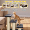Cat Trees 3 Tier Pet Stairs Dog Cat 3 Steps Kitty Scratching Post Cat Scratch Furniture Dark Grey