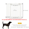 Extra Tall Dog Gate with Door, Pressure Fit, Auto Close, Double Locking for Doorways Hallways Stairs, 29