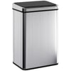 10.6 Gallon Automatic Garbage Can with Soft-Close Lid, Touchless Trash Can with Fingerprint Resistant Stainless Steel