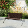2 Seater Garden Bench Cushion, Soft Thick Outdoor Non-Slip 2 Seater Soft Pad With Backrest, 47