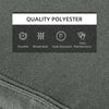 Garden Lounger Chair Cushion Replacement, Deep Seat Patio Cushions with Thick Padded, Headrest, Removable Cover, Cushion ONLY, Grey