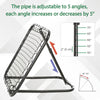 Soozier Soccer Rebounder Net, 3' x 3', Angle Adjustable Baseball Rebounder Net Training Equipment Aid with Quick Folding Design for Teens & Adults, Kickback Target Goal Play