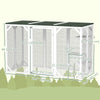 Catio Outdoor Cat Enclosure with Waterproof Roof, Multi-Level Platforms, Lock, White