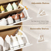 Narrow Shoe Cabinet, Shoe Storage Cabinet with 4 Flip Drawers and Adjustable Shelves for 16 Pairs of Shoes, Natural