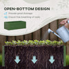 Galvanized Raised Garden Bed, Steel Outdoor Planters with Reinforced Rods, 71