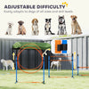 11-Piece Dog Agility Training Equipment Set, Pet Obstacle Course with 2 Tunnels, Adjustable Jumps, Orange Blue