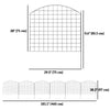 Metal Garden Fence, Decorative Fence Set of 6, 181.1