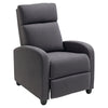 Fabric Recliner Sofa Manual Recliner, Home Theater Seating Single Reclining Sofa Chair with Padded Seat for Living Room