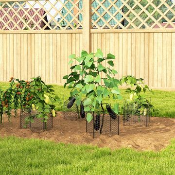 4 Pack Garden Cloches for Plants, 12