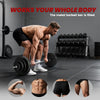 Soozier 154 lbs Barbell Weight Set, Adjustable Weights for Home Gym with 67