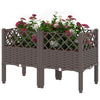 Raised Garden Bed with Legs, Self Watering Elevated Planter Boxes with Drainage Holes, 31.5