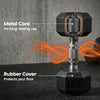 Soozier Hex Dumbbell Weight Set with Vertical Rack, 120lbs Rubber-Coated Dumbbells with Non-Slip Handles