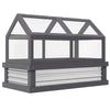 Raised Garden Flower Bed Kit with Greenhouse, Wooden Cold Frame Planter with Open Roofs, 48