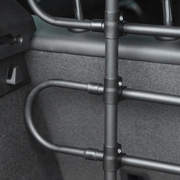 Adjustable Pet Car Barrier for SUVs, Vehicles, Vans, Back Seat Dog Fence Guard for Safety Car Travel, Black