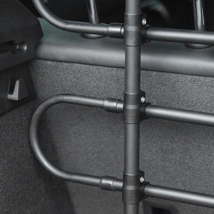 Adjustable Pet Car Barrier for SUVs, Vehicles, Vans, Back Seat Dog Fence Guard for Safety Car Travel, Black