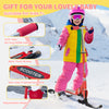 Qaba Snow Scooter, 2 in 1 Design Adjustable Height Scooter Snow Sled for Kids Aged Over 7 Years Old, Foldable Kids Sled Ski Scooter with Wheels Blades, Red