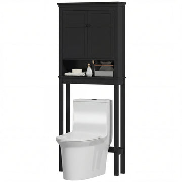 3-Tier Over Toilet Storage Unit Washing Machine Cabinet Dryer Cabinet with Adjustable Shelf for Bathroom, Laundry