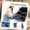 3 Wheels Foldable Dog Stroller with Storage Basket, Adjustable Canopy, Cupholder for Miniature and Small Dogs, Blue