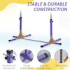 Soozier Professional Gymnastics Bar for Kids, Toddler Home Gymnastics Equipment with 13-level Adjustable Height, Purple