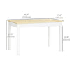 Kitchen Table, Dining Table for 4 to 6 People, 46.9