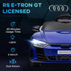 12V Audi RS e-tron GT Licensed Kids Ride on Car, Battery Powered Electric Car with Remote Control, Navy Blue