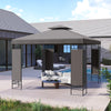 10 x 10 FT Canopy Gazebo, Double Roof Patio Gazebo with Screen Panels and Metal Frame for Deck, Backyard