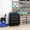 5-Drawer Rolling Tool Cabinet on Wheels, Lockable Tool Chest, Tool Organizer for Garage, Factory and Workshop