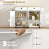 Kitchen Island with Storage, Rolling Kitchen Cart with Charging Station, Drop Leaf, Spice Rack, Towel Rack, Drawers, White