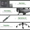 Ergonomic Office Chair with Thick Padded Headrest, Mesh Computer Desk Chair with Tilt Function, Armrest, Grey