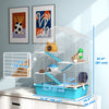 Large Hamster Cage, 5-Tier Small Animal House and Habitats for Gerbil Mice, Light Blue