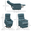 Lift Chair for Elderly, Power Chair Recliner with Remote Control, Side Pockets for Living Room