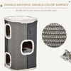 4-Story Cat House for Indoor, Cat Condo with Sisal Scratching Surface, Removable Cushion, 16