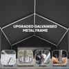 7.5' x 6.2' Portable Shed, Waterproof Bike Tent with Roll-up Zipper Door, Vent and Galvanised Metal Frame, Dark Grey