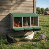 Chicken Nesting Boxes, 3 Compartment Metal Nesting Boxes for Chicken Coop, Egg Laying Boxes with Lid Cover