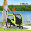 2-in-1 Dog Bike Trailer for Large Dogs, Green