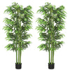 6FT Artificial Bamboo Trees Set of 2, Fake Plants with Nursery Pot for Indoor Decor