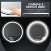 LED Bathroom Mirror for Vanity, Dimmable Lighted Anti Fog Wall Mirror with 3 Temperature Colors, Plug-in, 24 Inch