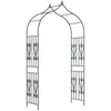 8.7FT Garden Arch Trellis, Outdoor Wedding Arbor for Ceremony with Scrollwork Design for Climbing Roses, Vines and Plants