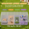 Galvanized Steel Outdoor Dog Kennel with Roof, Safety Lock, for Backyard, 13.1' x 7.5' x 7.8', Silver
