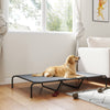 Elevated Dog Bed, Outdoor Dog Cot, Raised Dog Bed for Large Dogs with Breathable Mesh, Grey