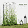 Set of 2 Metal Garden Trellis, Decorative Trellis Panels, Bird Design, 19.7