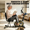 Soozier Recumbent Exercise Bike for Home, Stationary Bike with Bluetooth, App Connectivity, Quiet 8-Level Magnetic Resistance