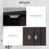 Medicine Cabinet, Bathroom Wall Cabinet with Shelf and Drawers for Hallway, Living Room, Brown